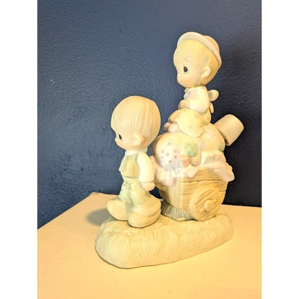 Vintage Precious Moments "Walking By Faith" Figurine E-3117 Jonathan David 1979 - Picture 2 of 5